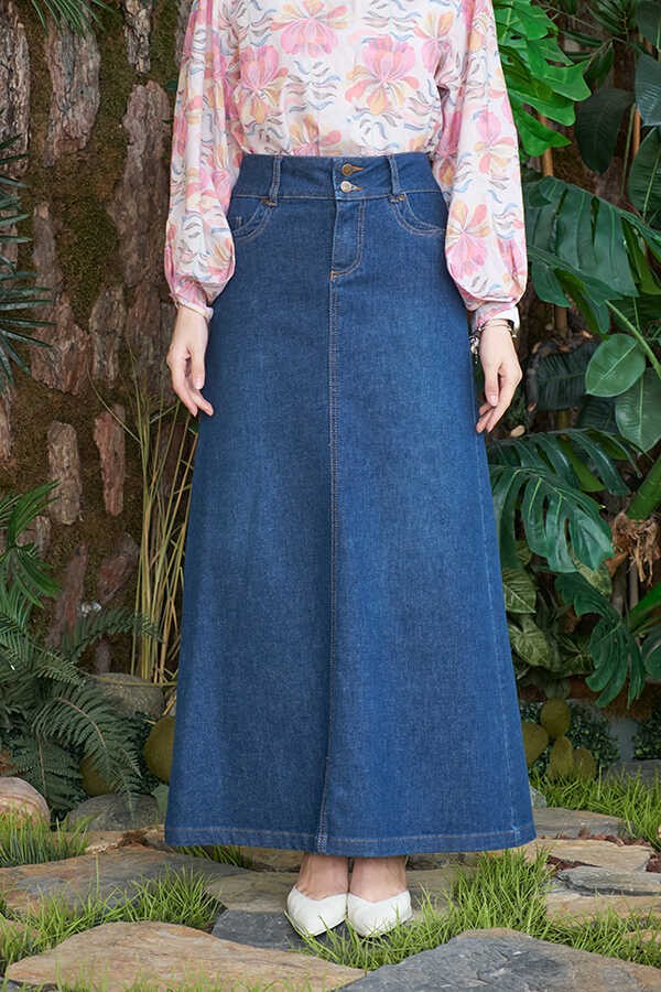 Neways 2058-DENIM Etek Koyu Mavi görsel 3