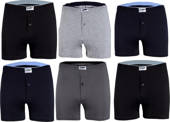 Yıldız 6'lı Paket Erkek Havlubel Düğmeli Penye Boxer Çok Renkli Abani Classic görsel 7