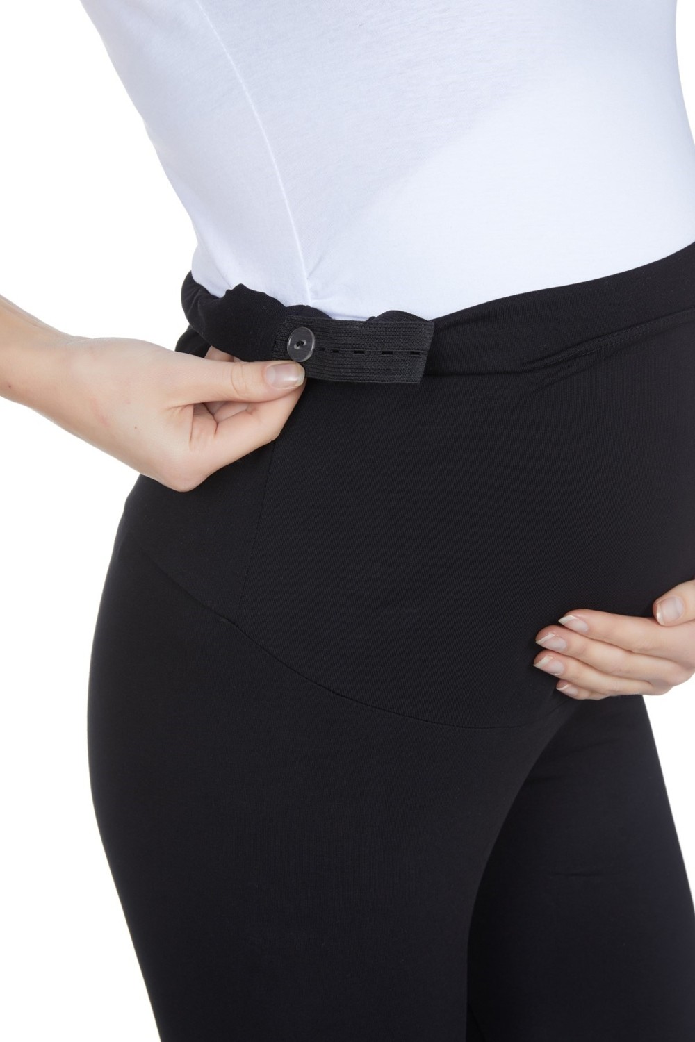 Luvmabelly Beli Lastikli Hamile Şort Seti MYRA8028_8028 Rahat Kumaş ile Yazlık Kullanım görsel 2