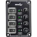 Sealux Switch Panel Izoleli Dikey 4 Lü 80X120 mm