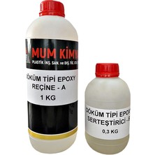 Mum Kimya Döküm Tipi Parlak Şeffaf Epoxy Reçine/Hobi Epoksi Reçine