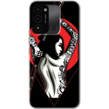 Gramaphone Tecno Spark 8c Kılıf Hd Desen Baskılı Arka Kapak - Samurai Girl