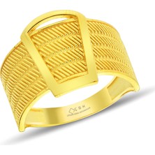 ÇGK KUYUMCULUK Hasır Altın Yüzük CGKYZK0147