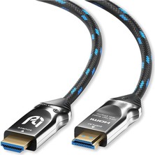 Ultra Hdtv Ultra Yüksek Hız 8k Fiber Optik HDMI 2.1 Kablo 10 Metre