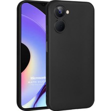 Microsonic Matte Silicone Realme 10 4g Kılıf Siyah