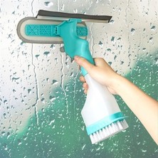 Hobby Life Çift Taraflı Spreyli Cam Sil Çok Fonksiyonlu Pratik Pencere Ayna Fayans Temizleyici Aparat