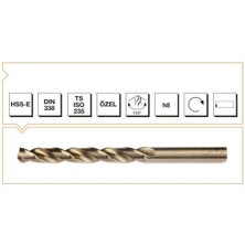 Mte Hss Dın 338 14  mm Altın Seri Matkap Ucu