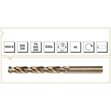 Mte Hss Dın 338 2,4  mm Altın Seri Matkap Ucu