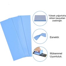 Wozlo 1.0MMX22X70MM Termal Pad M2 SSD Ngff Nvme 2280 Chipset Soğutucu - 7X2CM - Mavi - 3.6W/MK