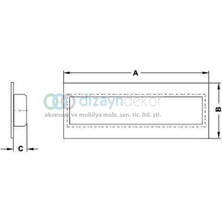 Gömme Kulp Mat Siyah 125 mm