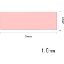 Wozlo 1.0MMX22X70MM Termal Pad M2 SSD Ngff Nvme 2280 Chipset Soğutucu - 7X2CM - Pembe - 9W/MK