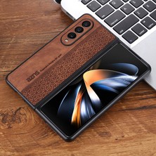 Qichengda Samsung Galaxy Z Fold 5 Için Uygun Kabartmalı Desen Retro Cep Telefonu Kılıfları (Yurt Dışından)