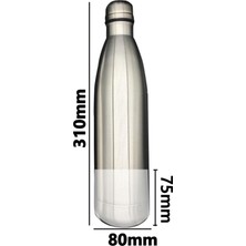 Tusah Paslanmaz Çelik Termos Gizli Bölmeli 750 ml Kişiye Özel