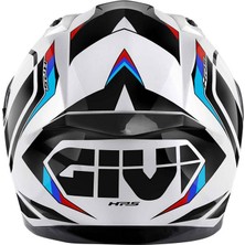 Givi 50.8 Mach1 Beyaz-Siyah-Kırmızı Kask