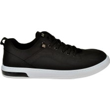 Pullman Pullman Keten Erkek Spor Ayakkabı Sneaker Ek-Vulgar   Siyah