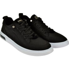 Pullman Pullman Keten Erkek Spor Ayakkabı Sneaker Ek-Vulgar   Siyah