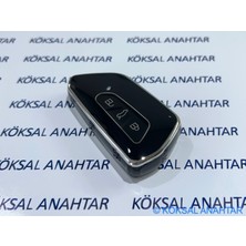 Köksal Anahtar Volkswagen Golf 8, Cupra Leon Formentor, Seat Leon Tarraco, Skoda Octavia Modelleri Için Silikon Anahtar Kılıfı Black