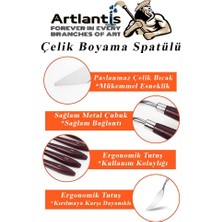 Artlantis Çelik Spatül 5 'li Set Resim ve Heykel Çelik Spatula