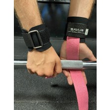 Bilekli Fitness Strap - Lifting Straps, Ağırlık Kayışı Siyah