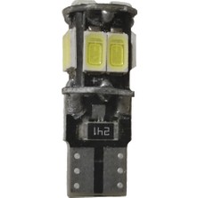 Yediseven Araç Içi Canbus 10 Smd LED Aydınlatma W5W T10 Tavan Ampül Plaka Işığı Beyaz 3 Adet