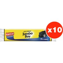 Koroplast Profesyonel 10'lu Jumbo Boy Çöp Torbası x 10 Paket 80 x 110 cm