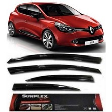 ŞüsCarOto Aksesuar Sunplex Renault Clio 4 2013+ Spor Cam Rüzgarlığı 4 Parça