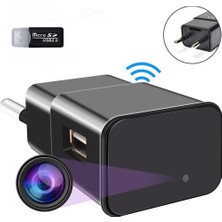 Ultratekno USB Adaptör Kamera USB Şarj Aleti Kamera 1080P Wifi Mini Ip Kamera Kablosuz Taşınabilir Kamera