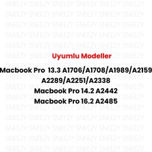 Sneezy Macbook Pro Uyumlu Şarj ve Kablo Giriş Toz ve Kirden Koruyan 9 Adet Silikon Kavuçuk Tıkaçları