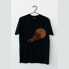 Mor Mürekkep Hızlı Basket Topu Tasarım Baskılı Erkektshirt