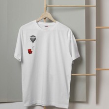 Mor Mürekkep Dream  Tasarım Baskılı Erkek Tshirt