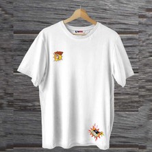 Mor Mürekkep You Boom Ön  Arka Tasarım Baskılı Erkek Tshirt