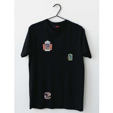 Mor Mürekkep Aşk Tasarım Baskılı Kadın Tshirt