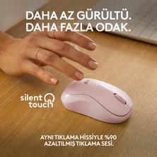 Logitech M240 Sessiz Kompakt Kablosuz Bluetooth Mouse - Pembe