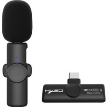 Yuekeda- Hxsj F18 Usb-C/typ-C Lavalier Wiress Mikrofon (Yurt Dışından)