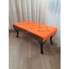 AldaGelsin 110 cm Kapitoneli Ayak Ucu Kapı Önü Antre Bench Puf Siyah Ayak