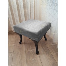 AldaGelsin 45 x 45Düz Kapı Önü Ayak Ucu Puf Siyah Ayak