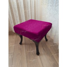 AldaGelsin 45 x 45 Düz Kapı Önü Ayak Ucu Puf Siyah Ayak