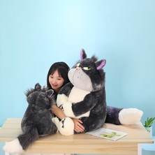 45CM Kara Kedi Sevimli Bebek Peluş Oyuncak (Yurt Dışından)