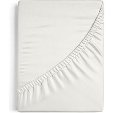 Leruum London Beyaz Lastikli %100 Pamuklu Fitted Çarşaf 160 x 200+35