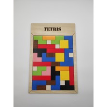 Montessori Ahşap Tetris Puzzle Zeka Oyunu