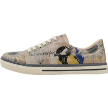 Kadın Vegan Deri Çok Renkli Sneakers - Picture Perfect Tasarım