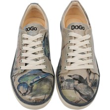 Kadın Vegan Deri Çok Renkli Sneakers - Birds of the Castle Tasarım