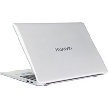 Z-Mobile Huawei Matebook D16 2022 Uyumlu Kılıf Kapak 360° Tam Koruma Parlak Şeffaf Renksiz