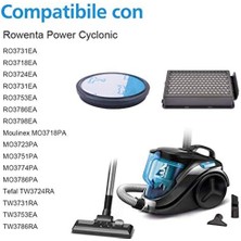 Hermoso Rowenta Cyclonic Power Serisi RO3753EA, RO3731EA, RO3786EA Için 4 Adet Hepa Filtre / Moulinex / Tefal Compact Için (Yurt Dışından)