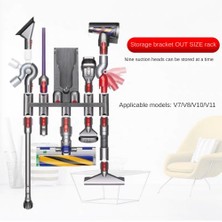 Hermoso Depolama Braketi Dyson V7 V8 V10 V11 V12 V15 Elektrikli Süpürge Fırça Kafa Standı Emme Memesi Taban Tutucu Gri (Yurt Dışından)