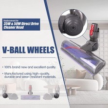 Hermoso Bilyalı Tekerlek Değiştirme Dyson V6 V7 V8 V10 V11 V12 DC58 Elektrikli Süpürge 35 W 50 W Doğrudan Tahrikli Temizleyici Kafa Tekerlekler Parçaları (Yurt Dışından)