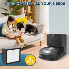 Hermoso Irobot Roomba Serisi Için 9 Adet Yedek Hepa Filtre: E5 E6 E7 I1 I3 I4 I5 I6 I7 I8 J7 Elektrikli Süpürgeler (J7+ Için Değil) (Yurt Dışından)