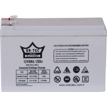 Ortec Akü 12 V 9 Ah Beyaz