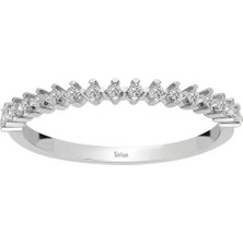 Sirius Pırlanta F Renk 0,14 Karat Pırlanta Yarım Tur Yüzük 0423R0194