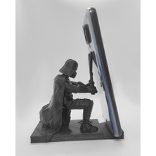 Nerva Design 3D Star Wars Darth Vader Telefon Tutacağı, Masaüstü Dekoratif Telefon Tutacağı